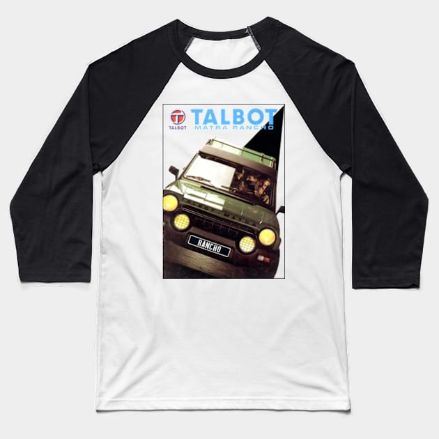 MATRA RANCHO - brochure Baseball T-Shirt by Throwback Motors